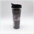 Doppelwandiges Transparent-Tumbler mit Stahldeckel